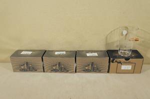 lot 153 image: 4 Pint Glasses with Embedded Bullets - Come and Take It