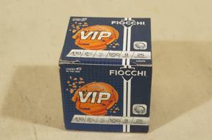 lot 176 image: 25 Fiocchi VIP .410 Gauge 2-12 9 Shot Shotshells