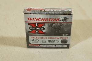lot 178 image: 5 Winchester Super-X .410 Gauge 2-12 Rifled Hollow Point Slugs