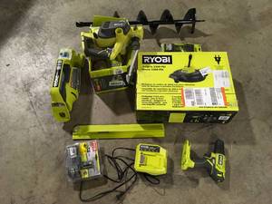 Lot of Assorted Ryobi Power Tools and Hardware Various Models and Conditions  Customer Returns See Pictures