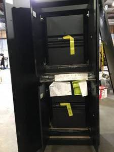 Husky 5-Piece Regular Duty Welded Steel Garage Storage System in Black (78 in. W x 75 in. H x 19 in. D) Damaged Customer Returns See Pictures