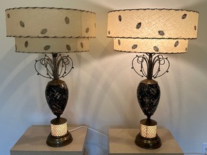 Pair of Mid Century Modern 1950s Table Lamps