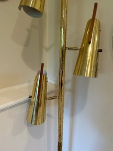 Vintage Tension Pole Stiffel Lamp