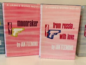 Set of 8 Vintage James Bond Books