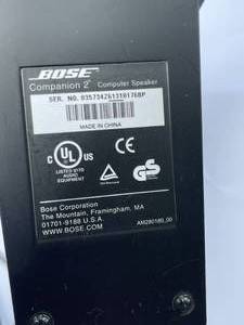 Bose Companion Two Computer Speakers