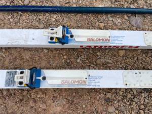 Two Pairs of Landsem Cross Country Skis with Poles