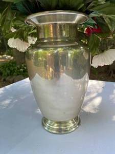 Restoration Hardware Vase with Faux Spring Peonies Arrangement