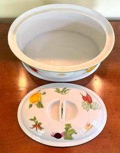 Vegetable Garden Lidded Casserole Dish by Andrea