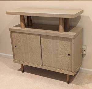 Mid Century Tiered Console Table