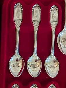 The Franklin Mint Sterling Silver Apostle Spoon Set