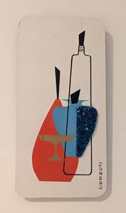 Set of Three Mid Century Danish Jonero Bottle Print Wall Plaques
