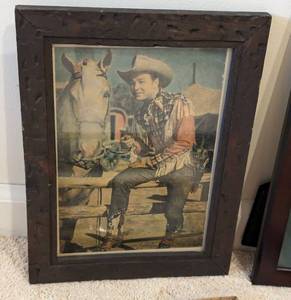 Assorted Framed Cowboy Pictures