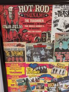 Framed The Trashmen Band Show Flyers