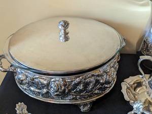 Silver Plated and Pewter Servingware