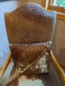 Horsehide and Animal Print William Switzer Armchair
