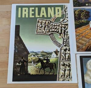 Assorted Vintage Style Ireland Posters
