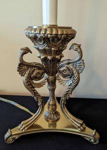 Pair of Brass Fredrick Cooper Bird Table Lamps