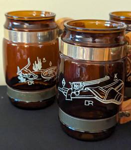 Siesta Ware Western Brown Glass Mug Set