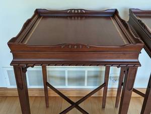 Pair of Mahogany Amergold Side Tables