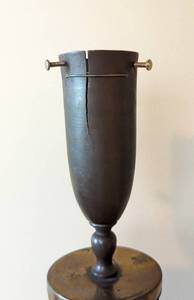 Vintage Wood and Metal Table Lamp