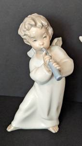Three Lladro Porcelain Angel Figurines