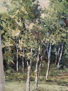 Scenic Oil on Canvas Painting by V. S. Morris