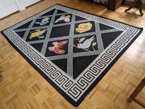 Gorgeous Woven Reversible Wool Area Rug