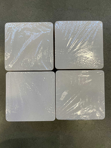 lot 15 image: 8 Packs of 4 x 4 square blank coasters