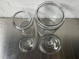 lot 25 image: Pair of Glass Jars