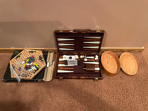 lot 71 image: Lot of Games - Backgammon, Chinese Checkers, Cribage