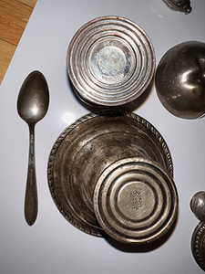 lot 124 image: Sterling Silver Large lot, Salt and pepper shakers