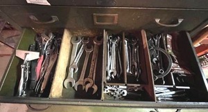 lot 3 image: 2nd Drawer Contents - Wrenches and More