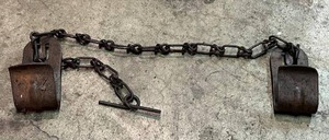 lot 53 image: Vintage Cow Chain Kickers  Hobbles