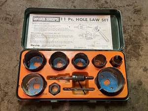 lot 76 image: Work Shops 11 Piece Hole Saw Set