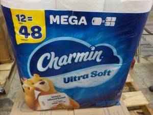 lot 248 image: 12 Mega Charmin 2 Ply Toilet Paper...