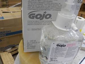 lot 249 image: 2 -2 liter Jugs GOJO Hand Cleaner...