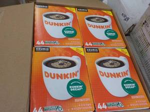 lot 257 image: 4 ct Boxes Keurig Decaffinated Dunk...