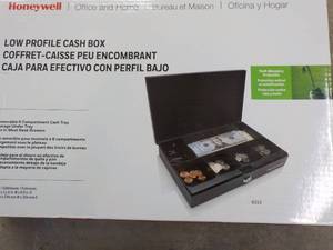 lot 276 image: Honeywell Low Profile Cash Box...