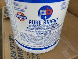 lot 307 image: 4 Gallon Jugs Pure Bright Germicida...