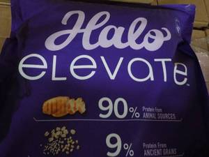 lot 324 image: 20 lb Bag Halo Elevate Puppy Food...