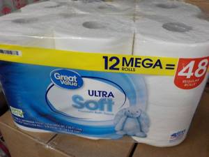 lot 329 image: 12 Mega Rolls Great Value 2 Ply Toi...