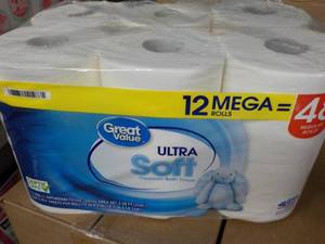 lot 331 image: 12 Mega Rolls Great Value 2 Ply Toi...