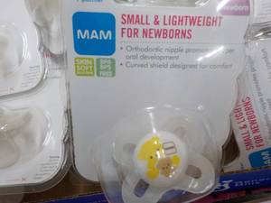 lot 380 image: 50 or so MAM Newborn Pacifiers...