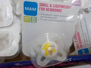 lot 381 image: 50 or so MAM Newborn Pacifiers...