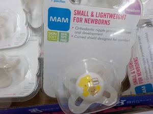 lot 382 image: 50 or so MAM Newborn Pacifiers...
