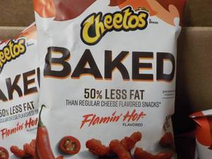 lot 397 image: Case of 104 bags Cheetos Baked Flam...