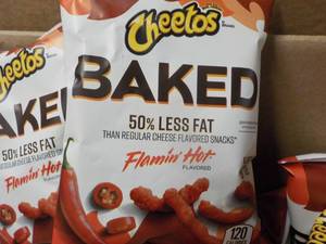 lot 398 image: Case of 104 bags Cheetos Baked Flam...
