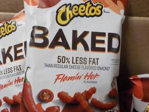 lot 399 image: Case of 104 bags Cheetos Baked Flam...