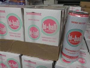 lot 411 image: 6 4 packs hi-ball 12 oz cans Waterm...