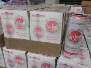 lot 416 image: 6 4 packs hi-ball 12 oz cans Waterm...